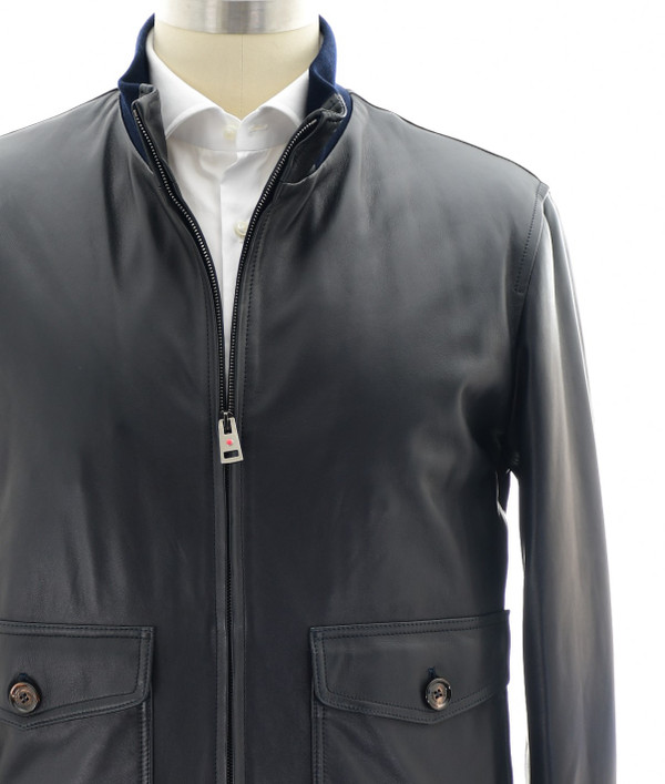Kired Blue Bomber Jacket | Designer Sale | Luxury Menswear