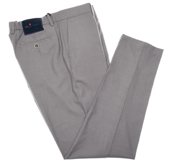 Kiton Napoli Gray Cashmere Silk Pants