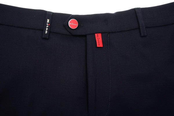 Kiton Navy Blue Wool Pants | Clothing Sale | Luxury Menswear