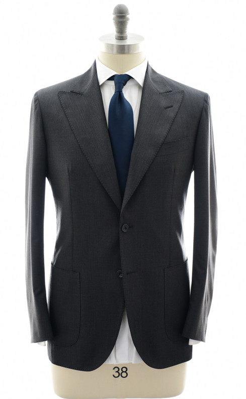 Sartorio Napoli Gray Superfine 100% Wool Suit
