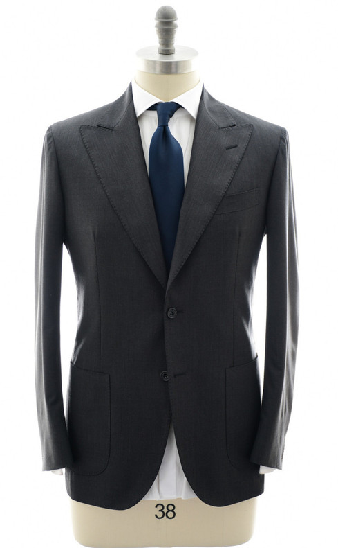 Sartorio Napoli Gray Superfine 100% Wool Suit