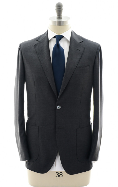 Sartorio Napoli Dark Gray 100% Wool 140's Suit