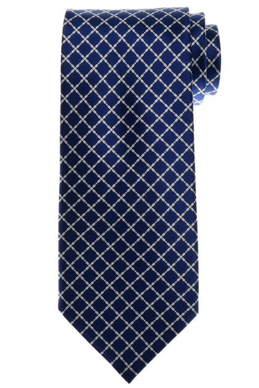 Stefano Ricci Blue Diamond Garden Motif Hand Printed Silk Tie