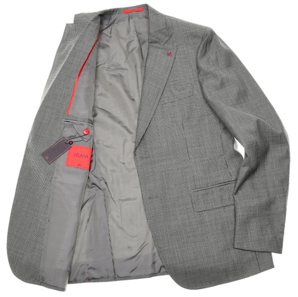 Isaia Gray Check Suit | Designer Sale Apparel | Luxury Menswear