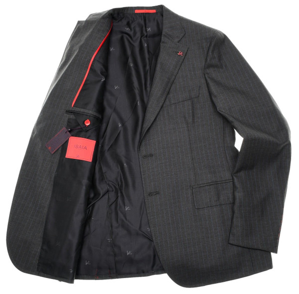 Isaia Gray Stripe Suit | Italian Sale Apparel | Luxury Menswear