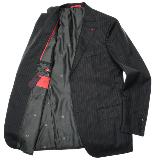 Isaia Gray Blue Stripe Suit | Apparel Sale | Luxury Menswear