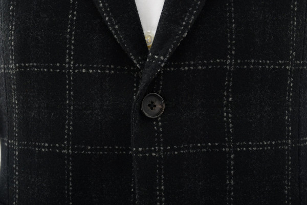 Isaia Black Gray Sport Coat | Designer Deals | Luxury Menswear