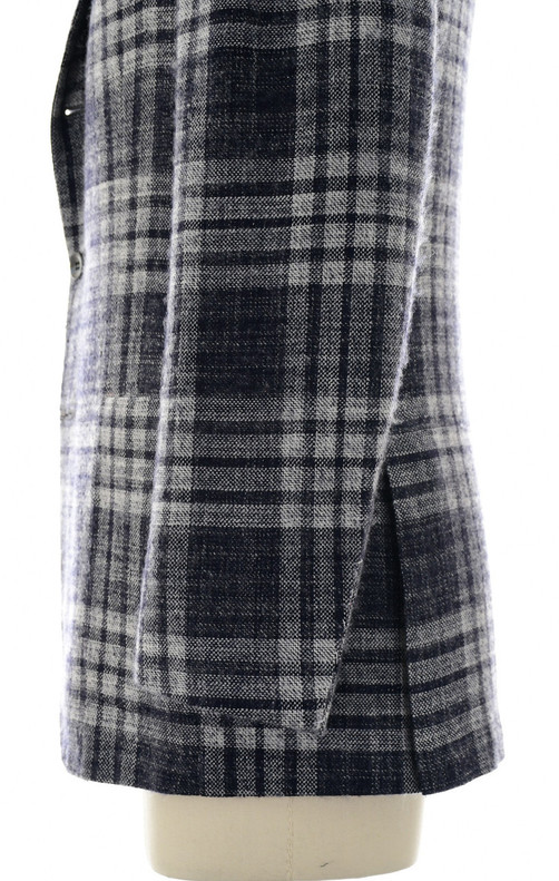 Kiton Blue Plaid Sport Coat | Italian Clothing | Luxury Menswear