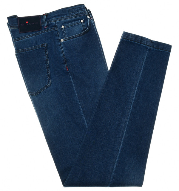 Kiton Blue Jeans Cotton Stretch Denim