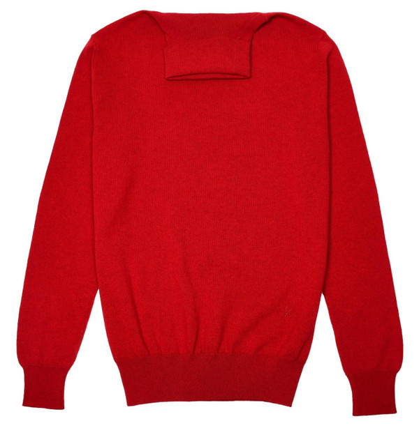 Isaia Napoli Red Sweater Turtleneck Fine Cashmere Knit