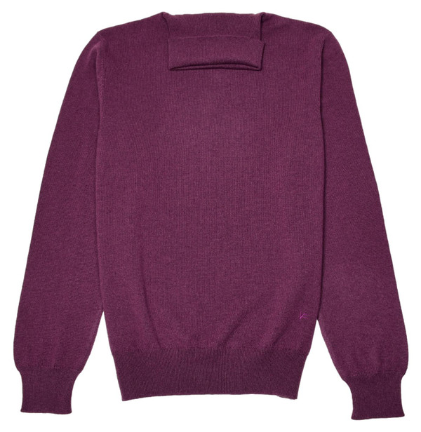 Isaia Napoli Purple Sweater Turtleneck Fine Cashmere Knit