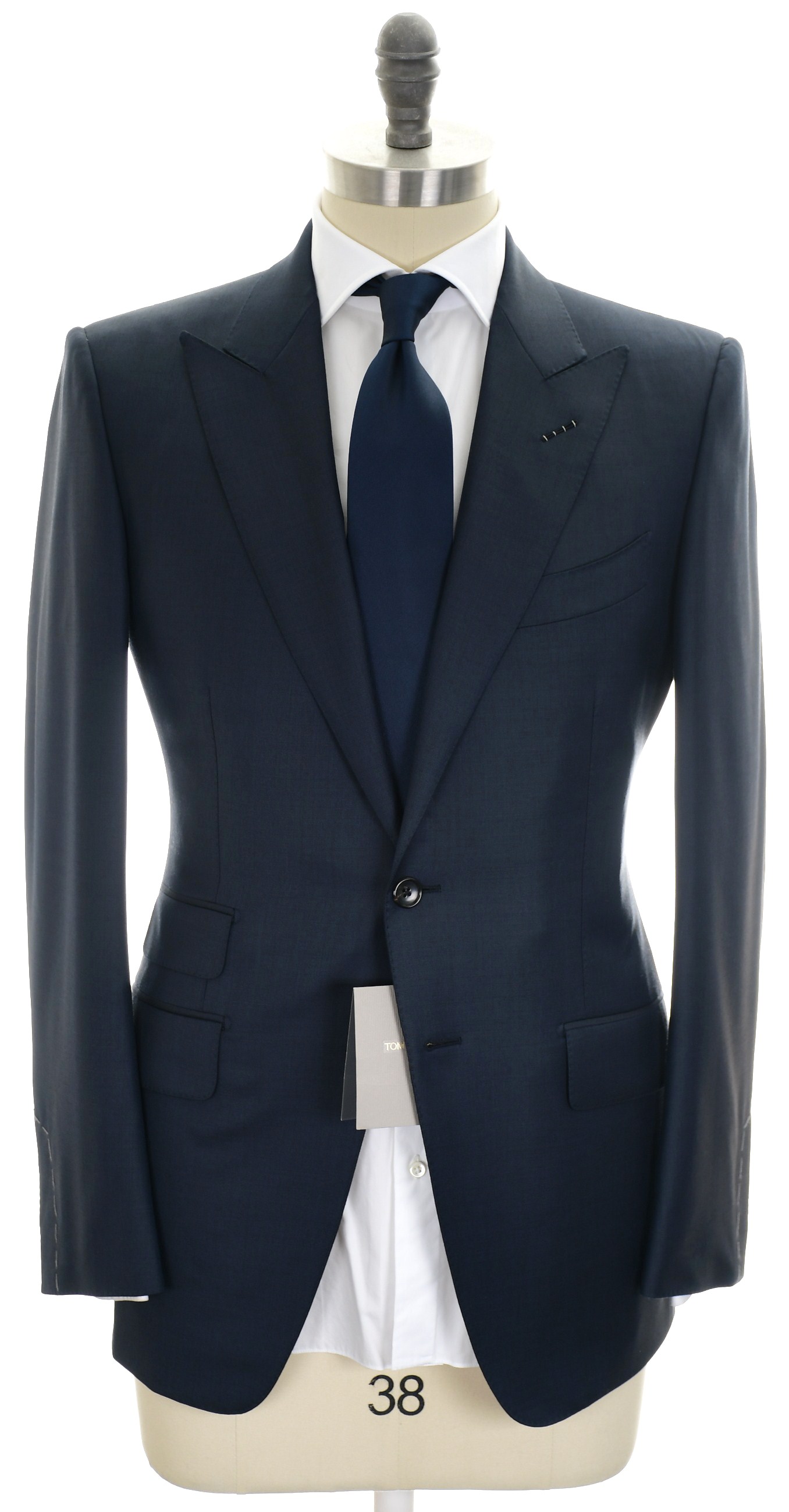 Tom Ford Fit Y Suit Wool Size 48 Blue