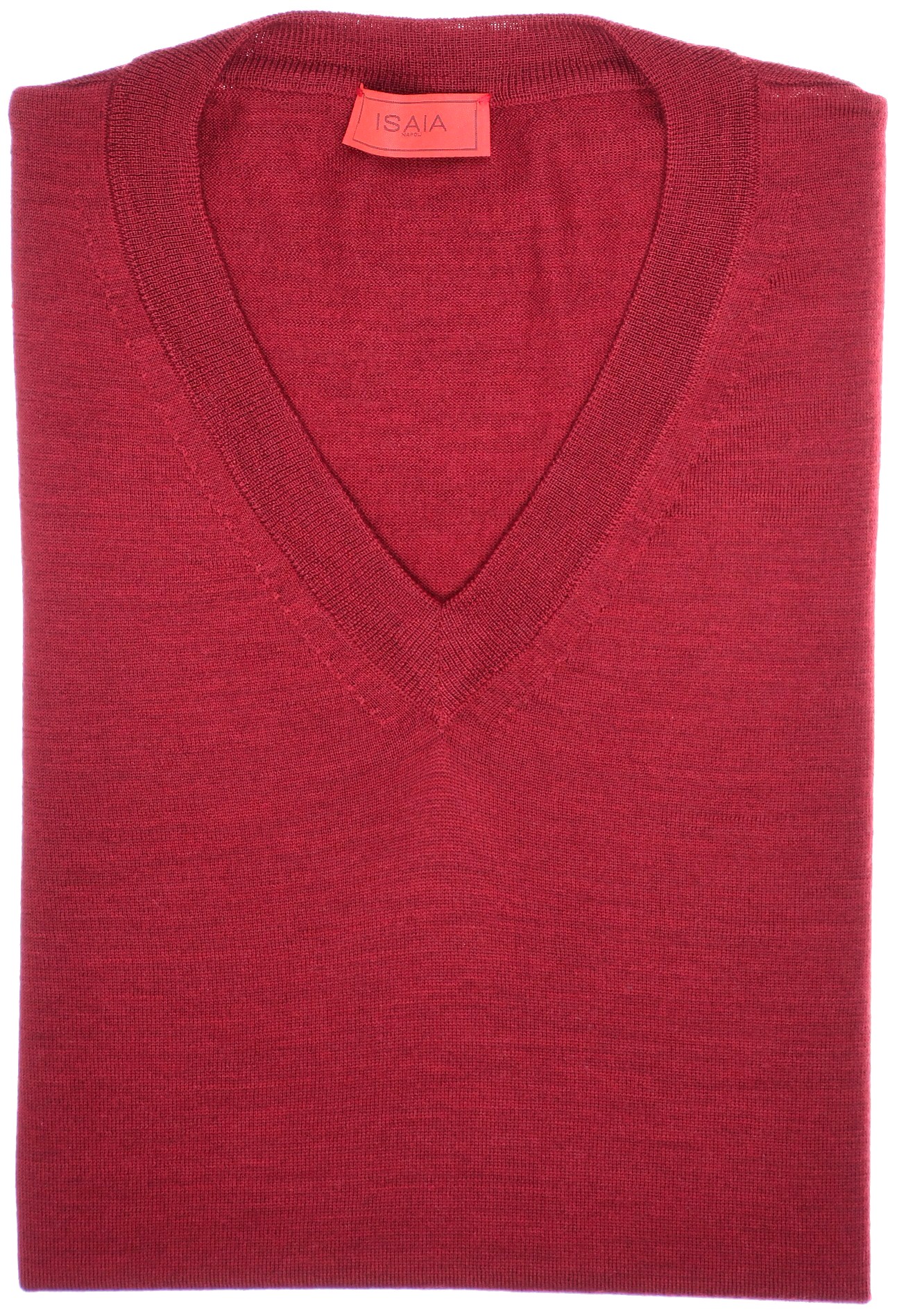 Isaia Sweater V-Neck Wool 120's Super 