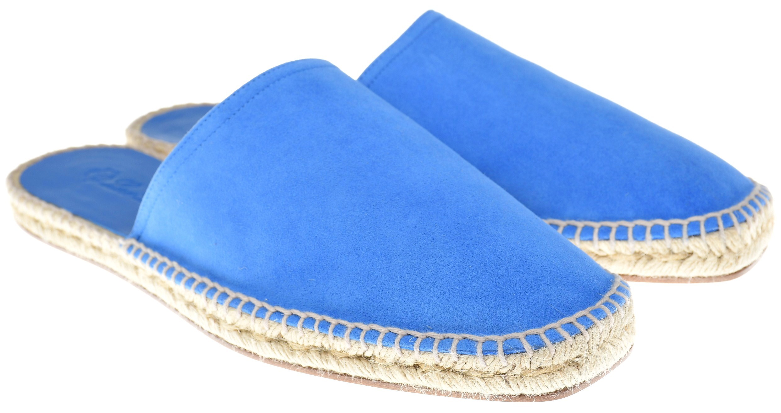 Loro Piana Shoes Espadrilles Mules Suede Blue