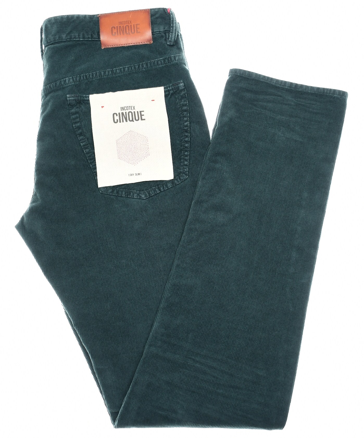 Incotex 5 Pocket Pants Jeans Corduroy Green
