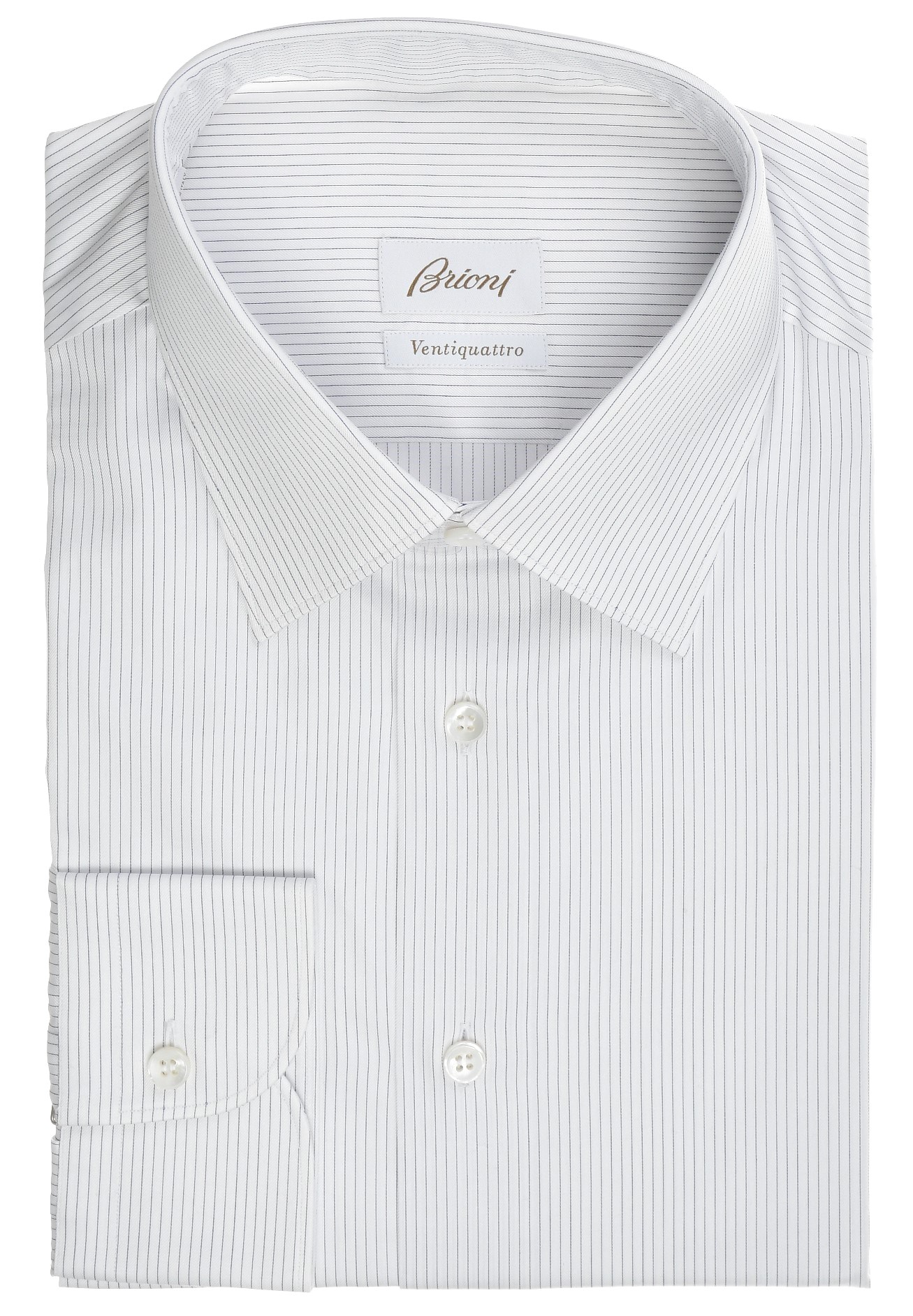 Brioni Shirt Ventiquattro Brunico Blue 