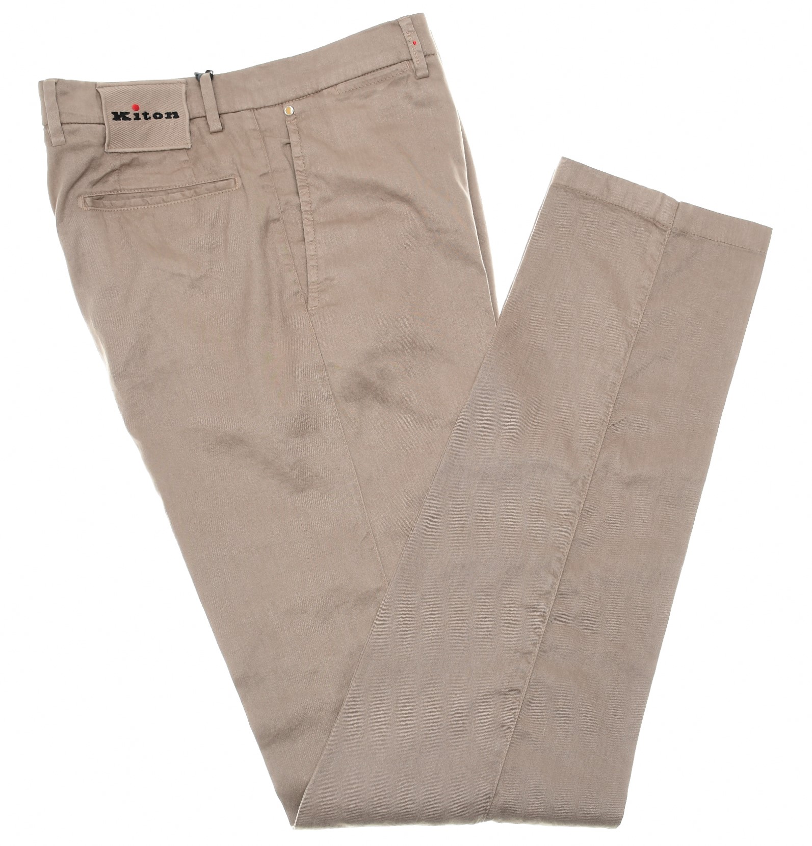 Kiton Collection Chino Pants Linen Cotton Stretch Washed