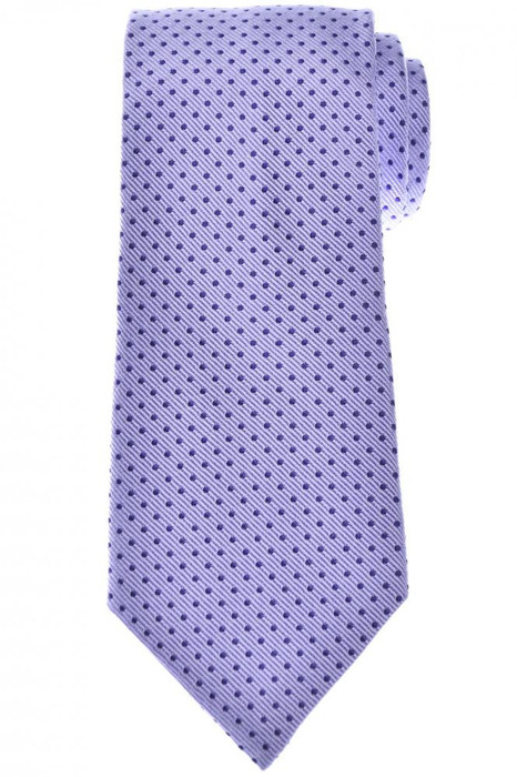 Cesare Attolini Silk Tie Purple Dot