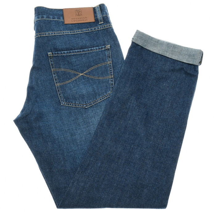 VIP【送料関税込】BRUNELLO CUCINELLI DENIM COTTON JEANS Brunello Cucinelli Jeans Blue Mens Brunello Cucinelli