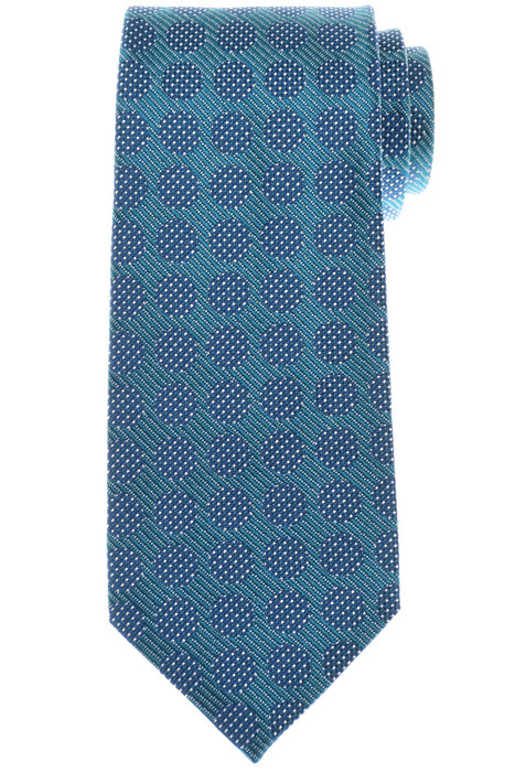 Tom Ford Tie Woven Silk Blue Polka Dot