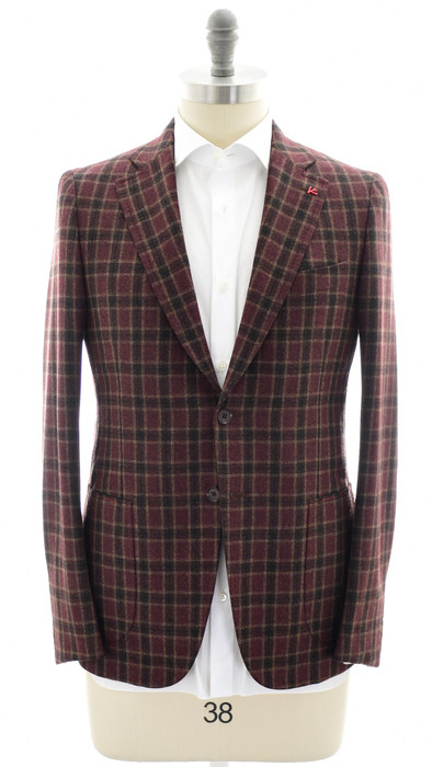T*o様 【美品】ISAIA CORTINA JACKET size.46 ISAIA Tailored jacket CORTINA size 46 gray check made in