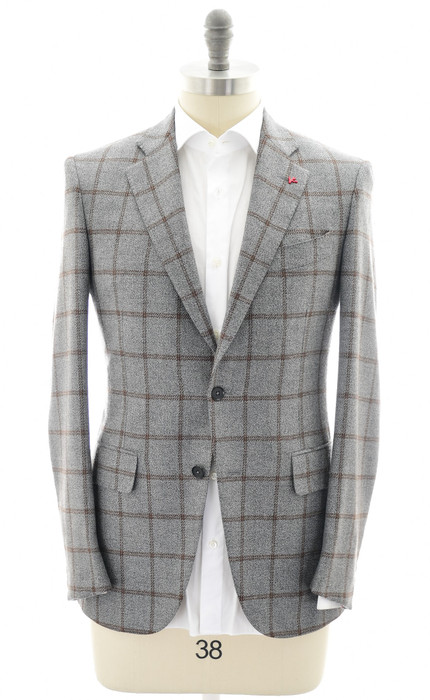 isaia navy sport coat