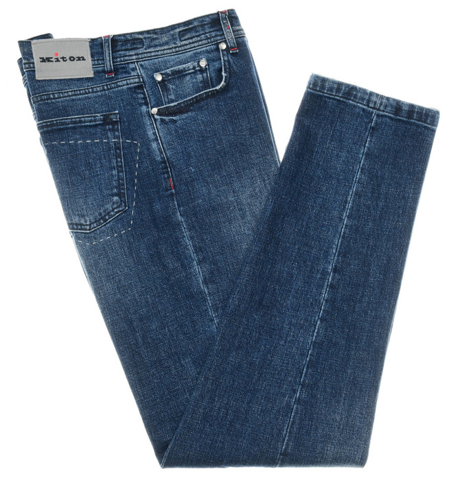 デニム・ジーパン KITON Men Denim Pants UPNJSMJ0216C0300KDENIM BLUE Men's Premium Denim Jeans Made in Italy | Kiton