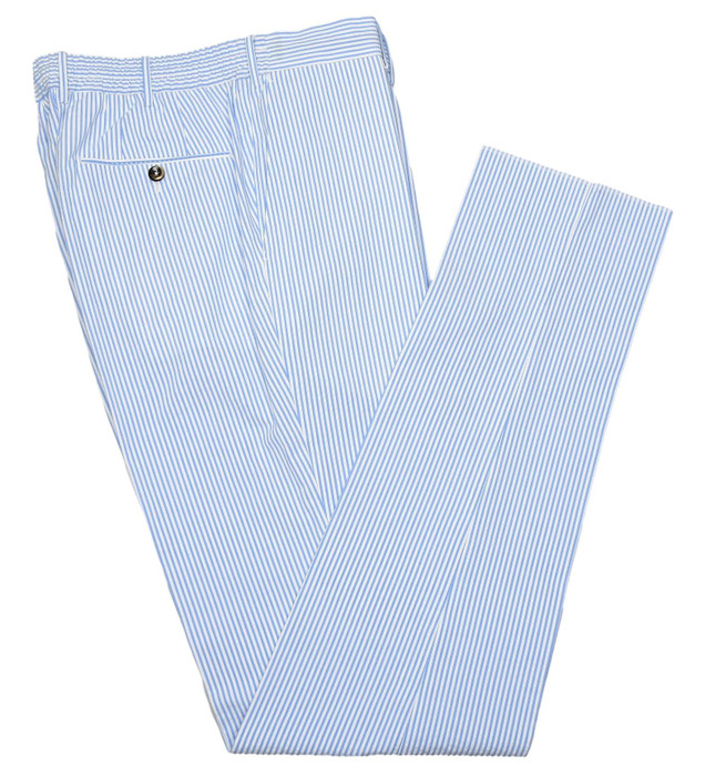新品￥38,500【PT TORINO】Seersucker1Tuck 46 PT Torino Men's Fancy Seersucker Slim Jogger | A.K. Rikk's