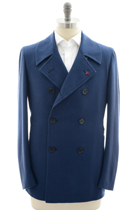 90s BLUE BLUE 極厚 Hand-knit Wool Peacoat DSC_5928.1__07834.1719071263.