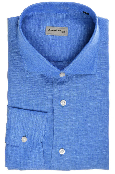 Sartorio Napoli Shirt Linen French Blue