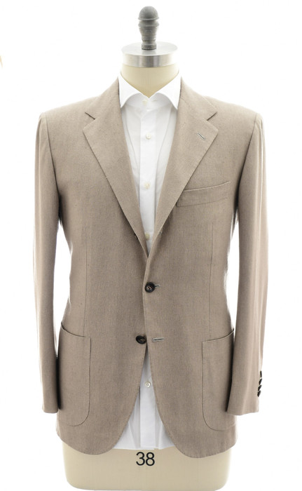 Kiton Brown Silk Sport Coat | Designer Sale | Luxury Menswear