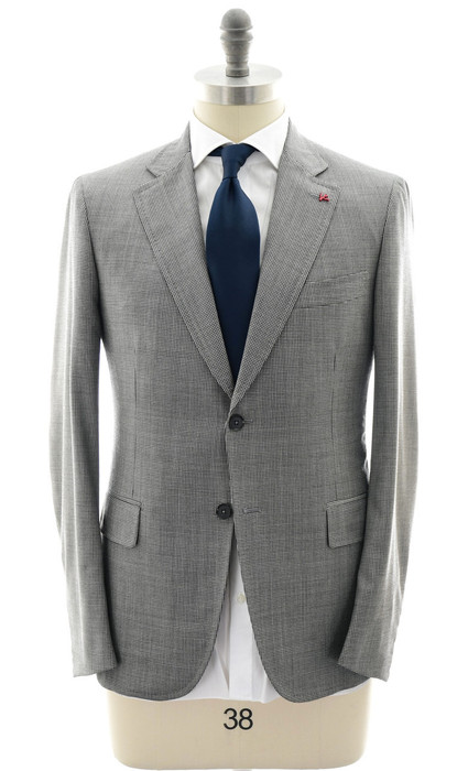 ★最高級★　ISAIA　グレー　ウール　スラックス　52 Isaia Gray Check Suit | Designer Sale Apparel | Luxury Menswear