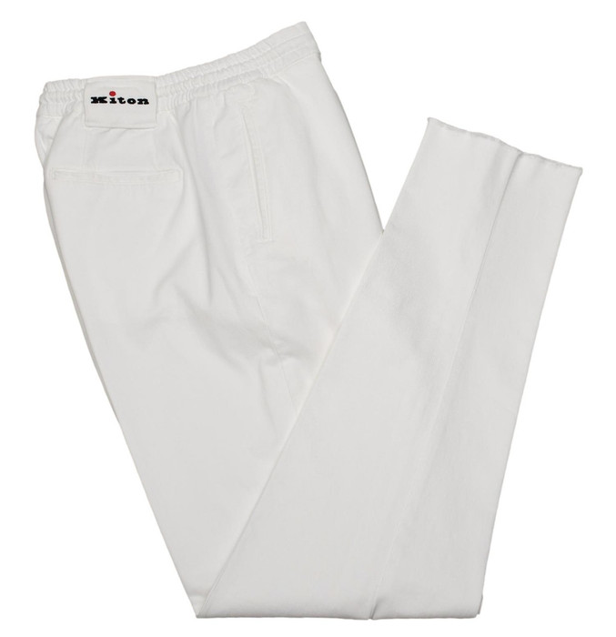 Kiton White Drawstring Pants | Designer Outlet | Luxury Menswear