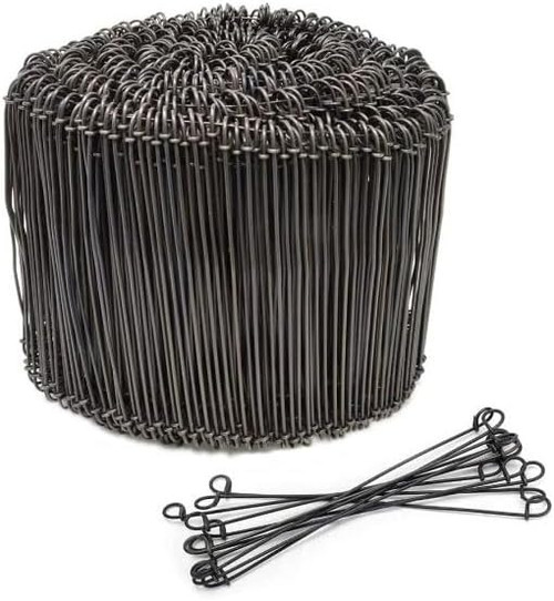 black annealed double loop tie black annealed double loop tie