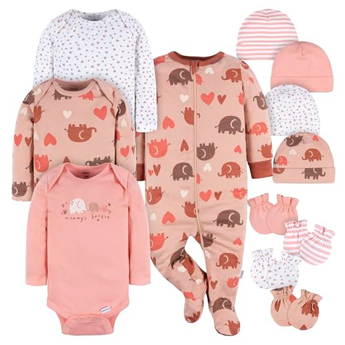 Gerber Baby Boys and Girls 12 Piece Layette Gift Set, Mommy's Bestie, 3-6 Months Gerber Baby Boys and Girls 12 Piece Layette Gift Set, Mommy's Bestie, 3-6 Months