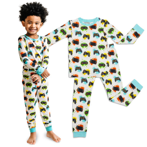 Zip N' Bear Buttery Soft Pajamas for Kids - Styled By Kardashians - Galaxy Gamers Pajamas For Boys - Naturally Hypoallergenic and Ultra-Breathable - Age 5/6 Year Zip N' Bear Buttery Soft Pajamas for Kids - Styled By Kardashians - Galaxy Gamers Pajamas For Boys - Naturally Hypoallergenic and Ultra-Breathable - Age 5/6 Year