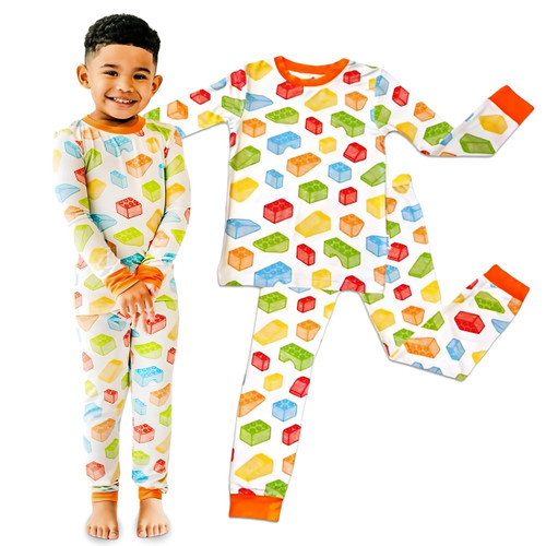 Zip N' Bear Buttery Soft Pajamas for Kids - Styled By Kardashians - Building Dreams Pajamas For Boys - Naturally Hypoallergenic and Ultra-Breathable - Age 4 Years Multicolor Zip N' Bear Buttery Soft Pajamas for Kids - Styled By Kardashians - Building Dreams Pajamas For Boys - Naturally Hypoallergenic and Ultra-Breathable - Age 4 Years Multicolor