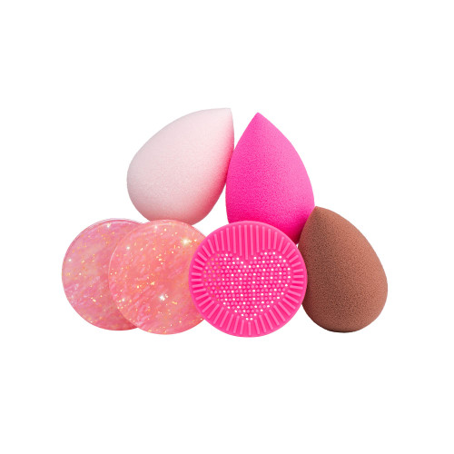 Beautyblender® | Loaded Sundae Blender Essentials - 3 Makeup Sponges for Blending Foundations, Powders & Creams, Cleanser Removes Makeup & Grime on Sponge, Cleansing Scrub Mat, Vegan & Cruelty-Free