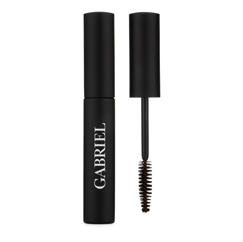 Gabriel Cosmetics Mascara (Black Brown), Natural, Paraben Free, Vegan, Gluten free, Cruelty free, No GMO, Voluminous full lashes, Non flaky, Water resistant, 0.25 Fl Oz