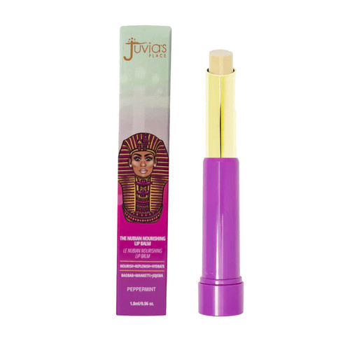 Juvia's Place The Nubian Nourishing Lip Balm | Peppermint – Moisturizing Lip Chap, Long-Lasting Hydration with Baobab, Manketti, Sunflower and Jojoba Oils, Vegan & Cruelty-Free - 0.6oz