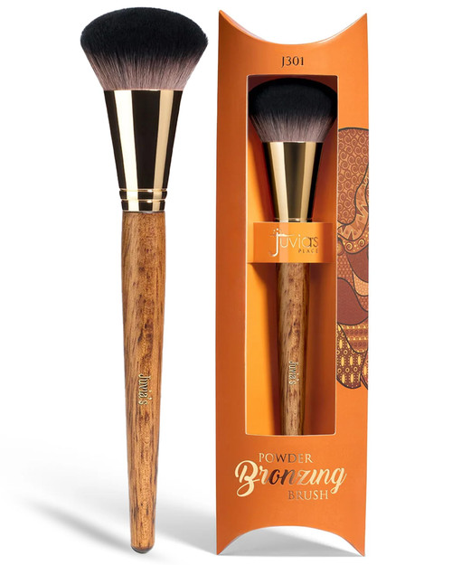 Juvia's Place BRONZED J301 Powder Bronzing Brush - Ultra-Soft Dense Bristles for Smooth Blending Airbrushed Finish - Ergonomic Handle for Precision Contour - Ideal for Powder, Liquid & Mousse Formulas