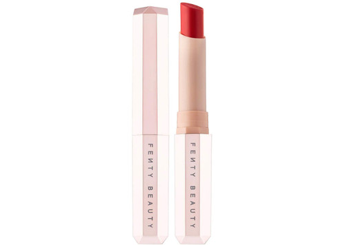 (1) FENTY BEAUTY BY RIHANNA Mattemoiselle Plush Matte Lipstick COLOR: Ma'Damn - royal red