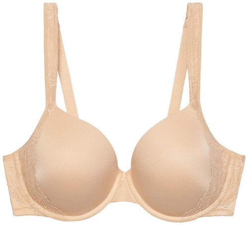 Savage X Fenty, Women's, Curvy T-Shirt Lace Bra, Honey Nude, 40C