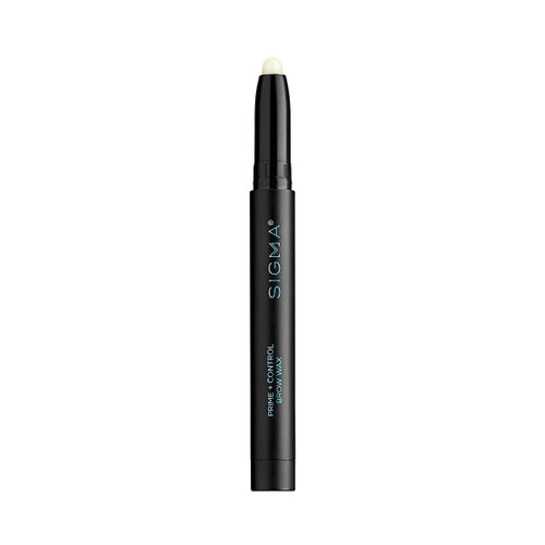Sigma Beauty Prime + Control Colorless Brow Wax Pencil With Built-in Sharpener - Waterproof Shaping Crayon - Prep Brows for Additional Product - Paraben-Free, Sulfate-Free