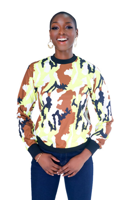 Pantora Women's Tonya Pull-Over, Camo Print, Large