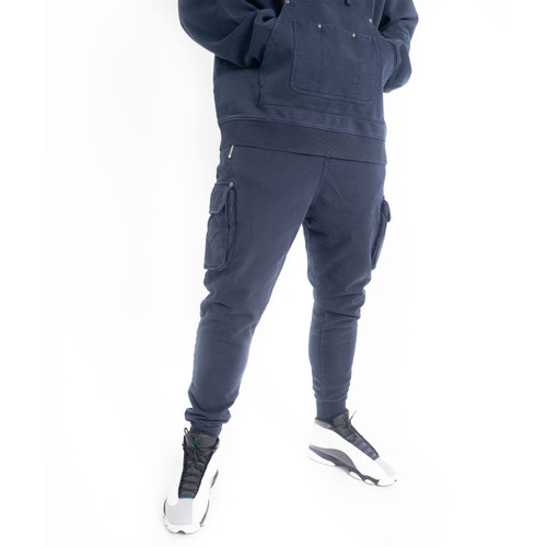 FUBU Men's Navy Signature Utility Jogger, Extra Large