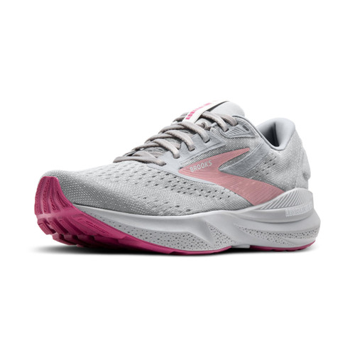 Brooks Women’s Adrenaline GTS 24 Supportive Running Shoe - Alloy/White/Zephyr - 8.5 Wide