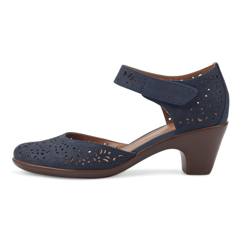 Easy Spirit Women's Cindie Pump, Navy, 8 Wide