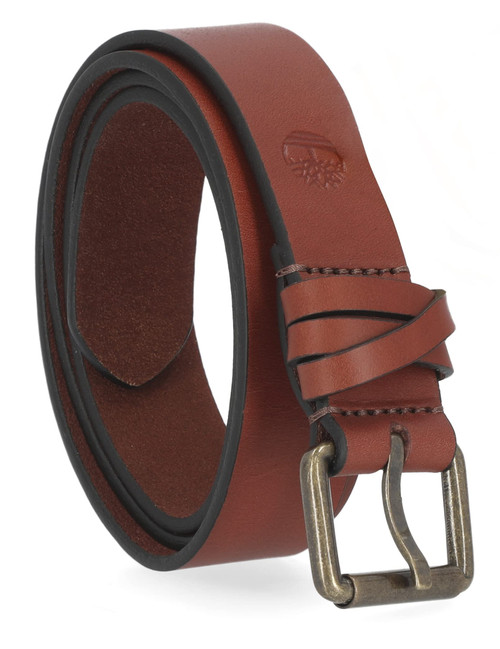 Timberland Women's Casual Leather Belt for Jeans, Brown (Criss Cross), Large (35-41)