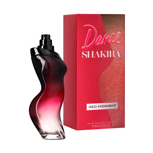 Shakira Perfumes - Dance Red Midnight for Women - Long Lasting - Elegant, Sexy and Femenine Fragance - Sweet and Bold Notes - Ideal for Day Wear - 2.7 Fl Oz